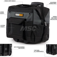 Tool Bag: 15 Pocket 17″ OAW, 13.39″ OAD, 16.73″ OAH, Plastic