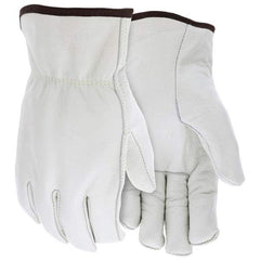Work & General Purpose Gloves; Application: Cold; Men's Size: 8; Lining Material: Thinsulate; Back Material: Cowhide; Cuff Style: Slip-On; Finger Coverage: Full Fingered; Leather Type: Cowhide; Static Dissipative: No; Leather Grade: Industrial; Lint-Free:
