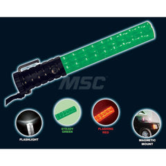 Road Safety Lights & Flares; Type: Light Baton/Traffic Baton; Bulb Type: LED; Bulb/Flare Color: Red; Green; Body Material: ABS; Plastic; Battery Size: AA