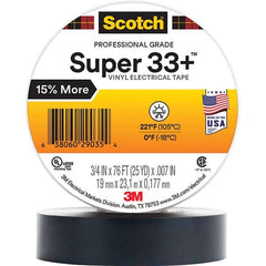 3M - Electrical Tape Width (Inch): 0.75 Length Range: 20" and Larger - Exact Industrial Supply