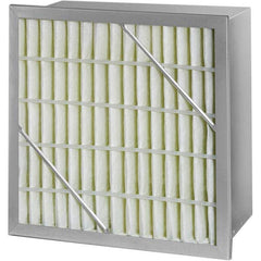 Pleated Air Filter: 24 x 20 x 12″, MERV 11, Rigid Cell Fiberglass, Galvanized Steel Frame, 500 CFM