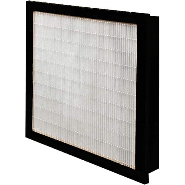 Pleated Air Filter: 20 x 20 x 4″, MERV 15, Mini-Pleat Synthetic, Plastic Frame, 1,736 CFM