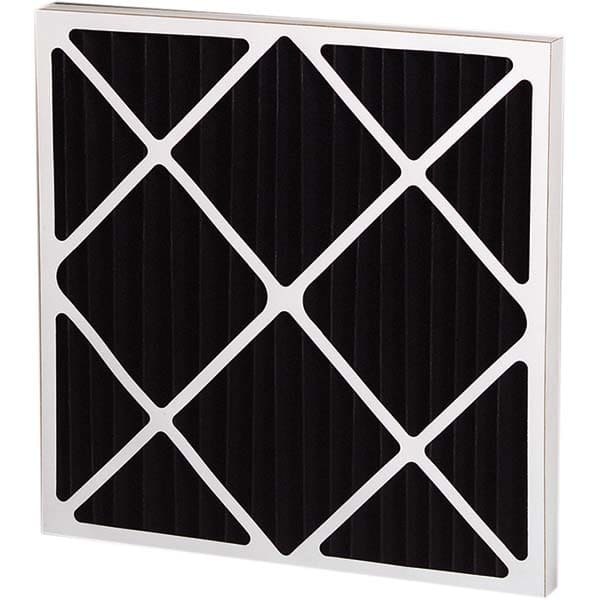 Pleated Air Filter: 24 x 24 x 4″, MERV 6, Carbon Synthetic, Beverage Board Frame, 2,500 CFM