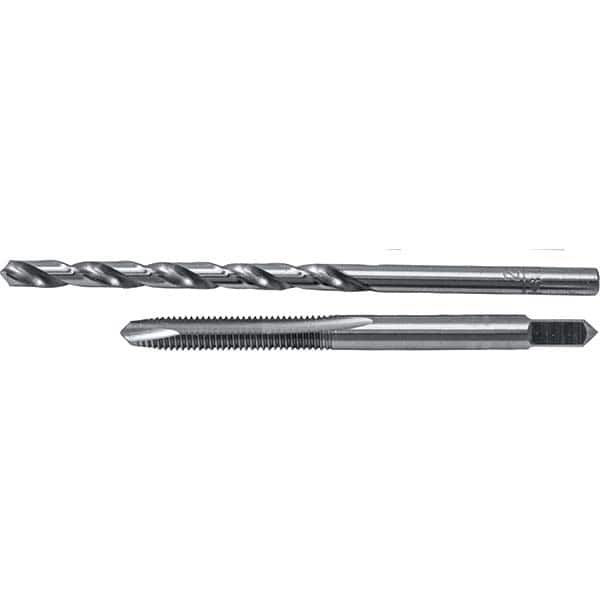 Cle-Line - Tap & Drill Sets Minimum Tap Thread Size (Inch): #10-32 Maximum Tap Thread Size (Inch): #10-32 - Exact Industrial Supply