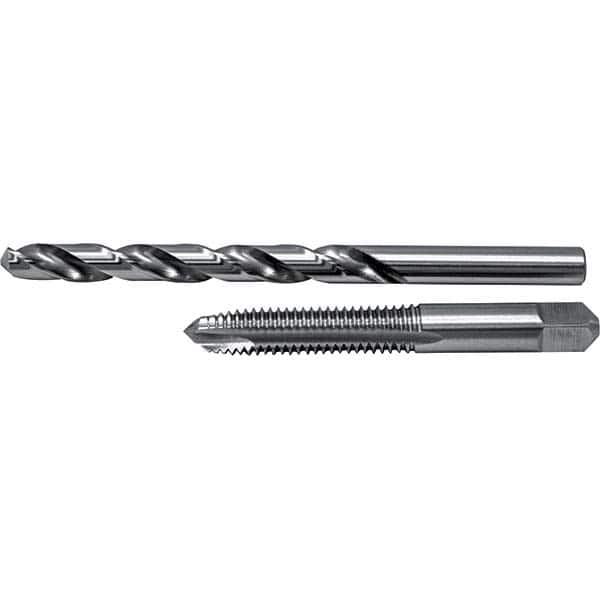 Cle-Line - Tap & Drill Sets Minimum Tap Thread Size (Inch): 3/8-16 Maximum Tap Thread Size (Inch): 3/8-16 - Exact Industrial Supply