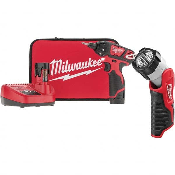 Milwaukee Tool - Cordless Screwdrivers Voltage: 12.0 Handle Type: Pistol Grip - Exact Industrial Supply