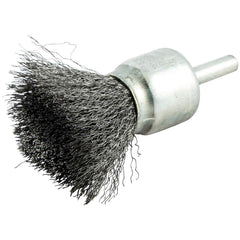 Norton - End Brushes Brush Diameter (Inch): 1 Fill Material: Carbon Steel - Exact Industrial Supply
