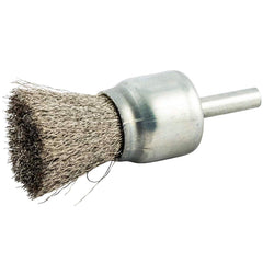Norton - End Brushes Brush Diameter (Inch): 1 Fill Material: Stainless Steel - Exact Industrial Supply