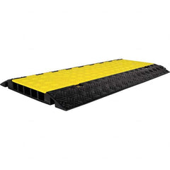 On Floor Cable Covers; Cover Material: Polyethylene; Number of Channels: 5; Overall Length (Feet): 3 ft; Maximum Compatible Cable Diameter (Inch): 1-1/4; Overall Height: 2 in; Channel Width: 1.4500 in; Overall Height (Decimal Inch): 2 in; Channel Width (D