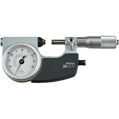 Mitutoyo - Mechanical Indicating Micrometers Minimum Measurement (Decimal Inch): 0 Maximum Measurement (Decimal Inch): 1 - Exact Industrial Supply