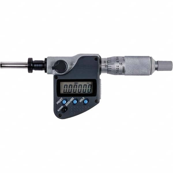 Mitutoyo - Electronic Micrometer Heads Minimum Measurement (Decimal Inch): 0 Maximum Measurement (Decimal Inch): 1 - Exact Industrial Supply