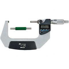 Mitutoyo - Electronic Outside Micrometers Type: Coolant-proof Minimum Measurement (Decimal Inch): 3.0000 - Exact Industrial Supply