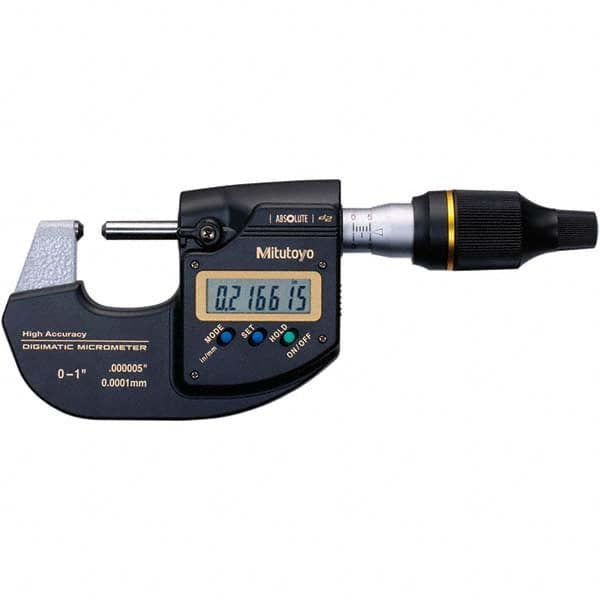 Mitutoyo - Electronic Outside Micrometers Type: MDH Minimum Measurement (Decimal Inch): 0.0000 - Exact Industrial Supply