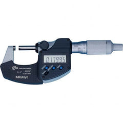 Mitutoyo - Electronic Outside Micrometers Type: Coolant-proof Minimum Measurement (Decimal Inch): 0.0000 - Exact Industrial Supply