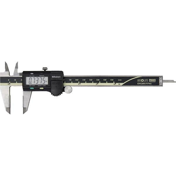 Mitutoyo - 0 to 6" Range, 0.0005" Resolution, Electronic Caliper - Exact Industrial Supply