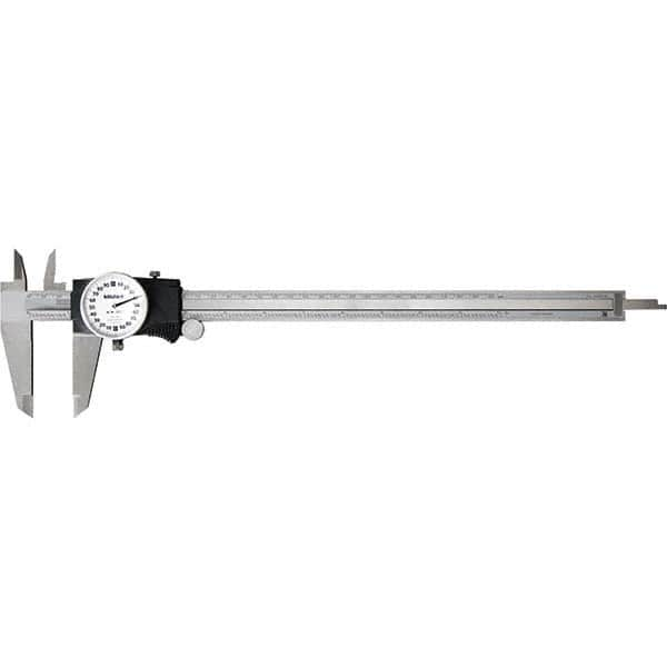 Mitutoyo - Dial Calipers Maximum Measurement (Inch): 12 Dial Graduation (Decimal Inch): 0.001 - Exact Industrial Supply