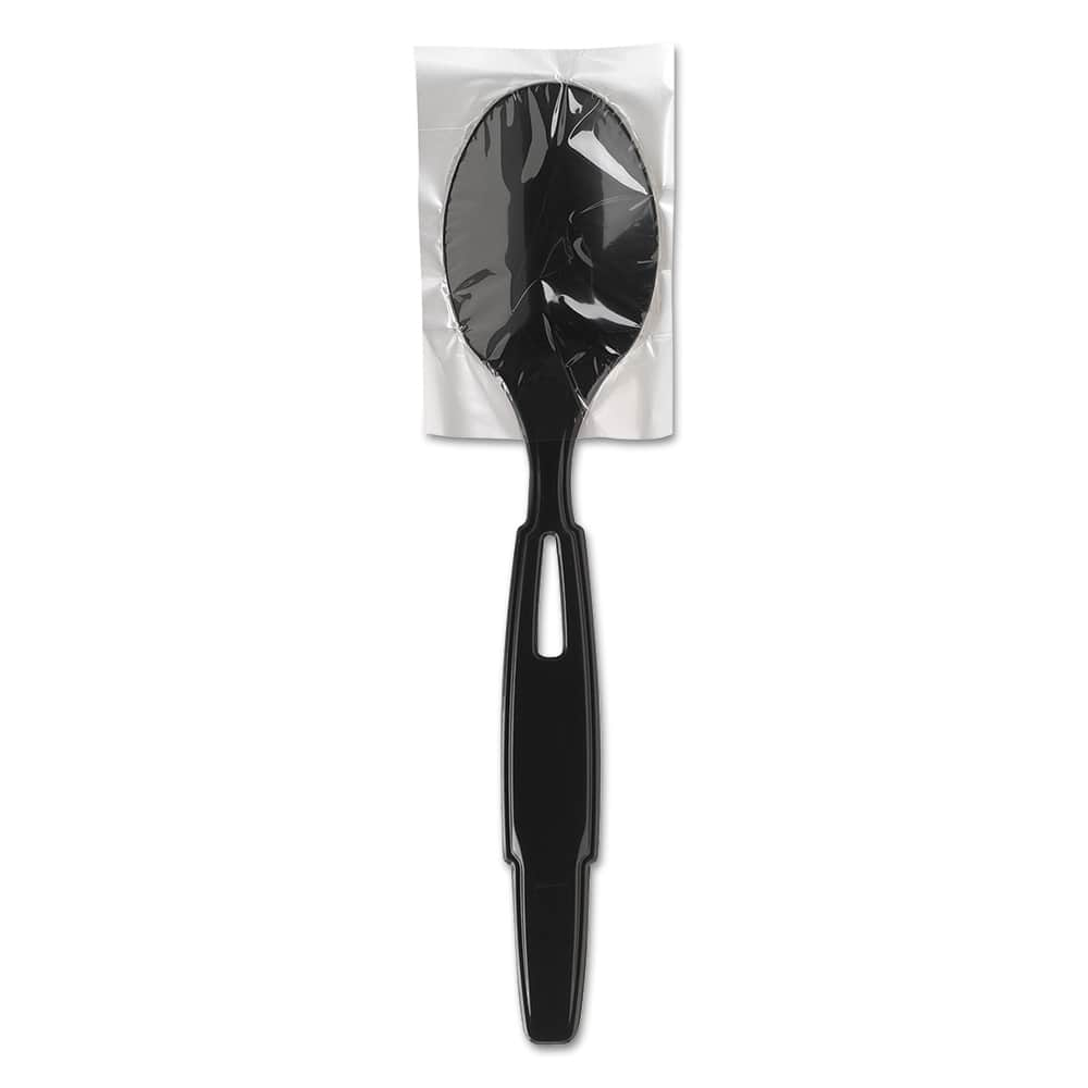 Dixie - Paper & Plastic Cups, Plates, Bowls & Utensils; Breakroom Accessory Type: Soup Spoon ; Breakroom Accessory Description: Utensils-Disposable Soup Spoon ; Color: Black - Exact Industrial Supply