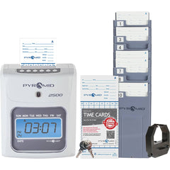 Pyramid - Time Clocks & Time Recorders Punch Style: Manual Power Source: 100 to 240 V @ 50 to 60 Hz - Exact Industrial Supply