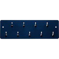 Pyramid Time Systems 43029 Industrial Key Rack, Powder Coated Steel, 9 Hooks, Keeps Keys, time Clock Badges and Other Items Organized and Easily accessible, Black