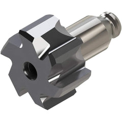Modular Reamer Heads; Model Number Compatibility: PMX5; Head Diameter (mm): 24.0000; Reamer Finish/Coating: Coated; (TiAlN); TiAlN; Flute Type: Straight; Head Length (Decimal Inch): 0.4720; Hole Tolerance: +/- 0.0004; Spiral Direction: Neutral; Cutting Di