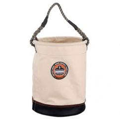 5730 WHT LEATHER BOTTOM BUCKET - Exact Industrial Supply