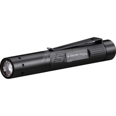 Aluminum Penlight Flashlight 120 Lumens, LED Bulb, Black Body, Includes (1) Battery Set, Pocket Clip & USB Cable