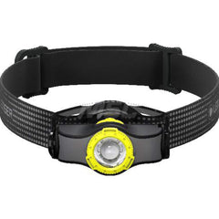 Aluminum Hands-free Flashlight 200 Lumens, LED Bulb, Black & Yellow Body, Includes (1) Battery Set