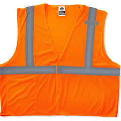 8210HL Econo Vest Orange 2X/3X Hook & Loop Glowear - Exact Industrial Supply