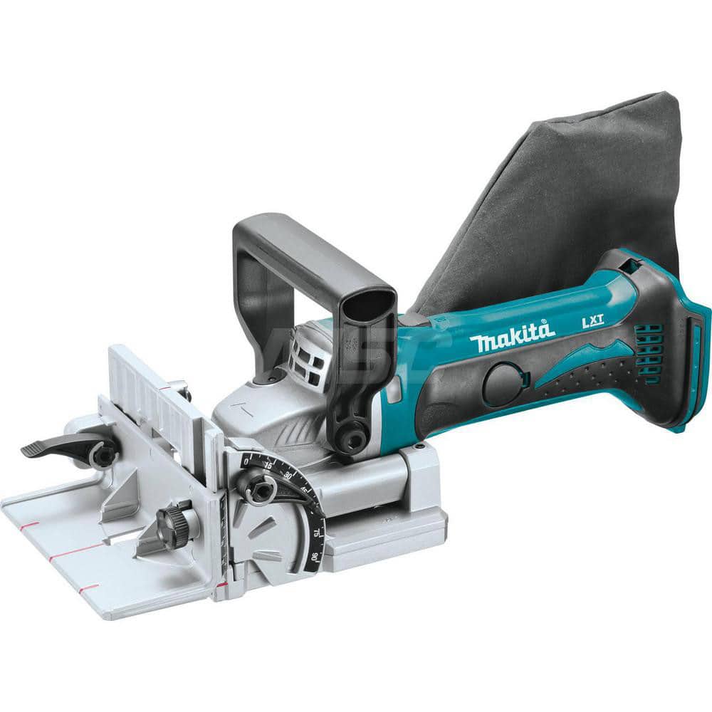 Power Planers & Joiners; Type: Cordless Plate Joiner; Depth of Cut (Inch): 3/4; Maximum Width (Inch): 5-1/2; Speed (RPM): 12000; Depth Capacity (Inch): 3/4; Compatible Biscuits (#): 0; 20; 10; Voltage: 18; Includes: (1) 4 in Carbide Tipped Blade for Plate