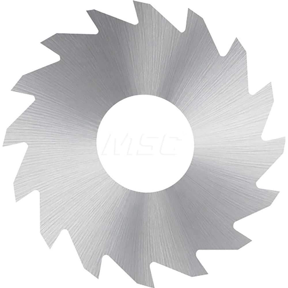 Slitting & Slotting Saw: 2″ Dia, 0.04″ Thick, 1/2″ Arbor Hole, 24 Teeth, Solid Carbide Bright/Uncoated