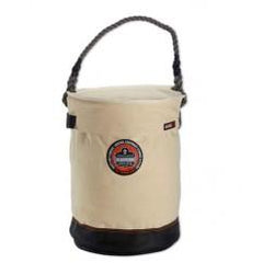 5730T WHT LEATHER BOTTOM BUCKET - Exact Industrial Supply