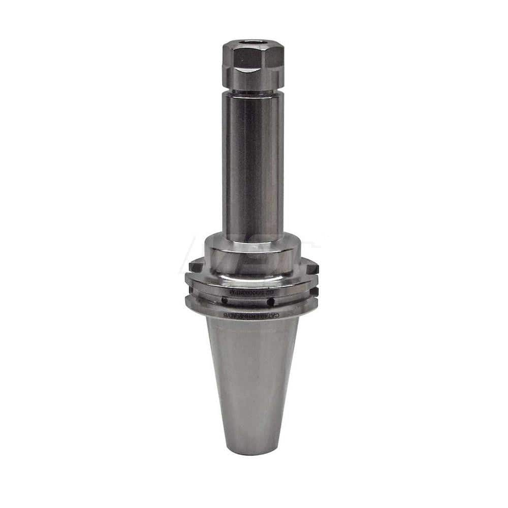 Collet Chuck: ER Collet, CAT Taper Shank 5″ Projection, 0.0001″ TIR, Balanced to 30,000 RPM, Through Coolant