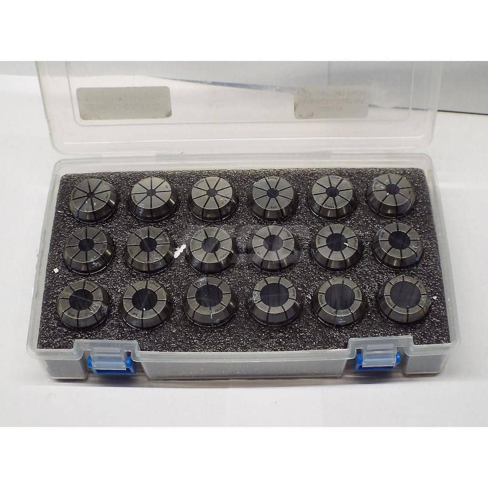 Collet Set: 18 Pc, Series ER32, 3/4″ Capacity