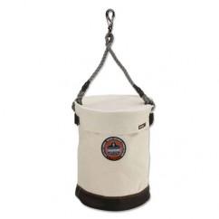 5740T WHT LEATHER BOTTOM BUCKET - Exact Industrial Supply