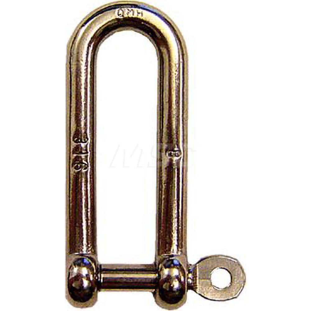 Shackle: Non-Removable Pin Stainless Steel, 1/4″ Pin Dia