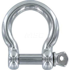 Shackle: Screw Pin Stainless Steel, 7/16″ Pin Dia