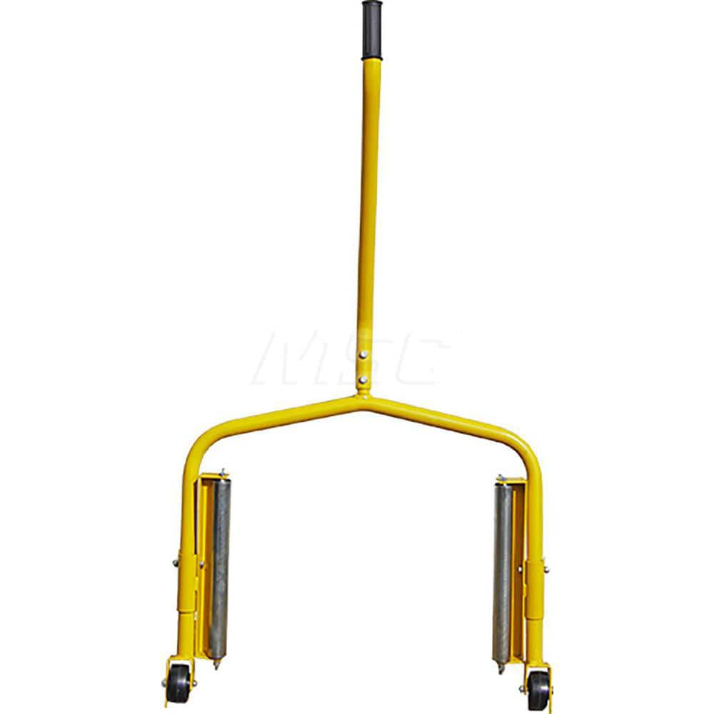 Dollies & Hand Trucks; Dolly Type: Single Unit w/Handle; Load Capacity (Lb.): 450.000; Maximum Wheel Diameter: 24-1/2; Minimum Wheel Diameter: 19-1/2; Number of Wheels: 2.000; Wheel Material: Nylon; Color: Yellow; Material: Steel; Material: Steel