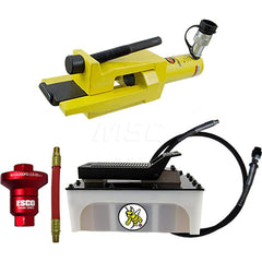 Tire Changers & Balancers; Type: Tire Bead Breaker; Includes: Coupler; 5 qt Hydraulic Pump; Hose; Air Reducer w/6″ Whip Hose; Bead Breaker; Cylinder Stroke Length (Inch): 2