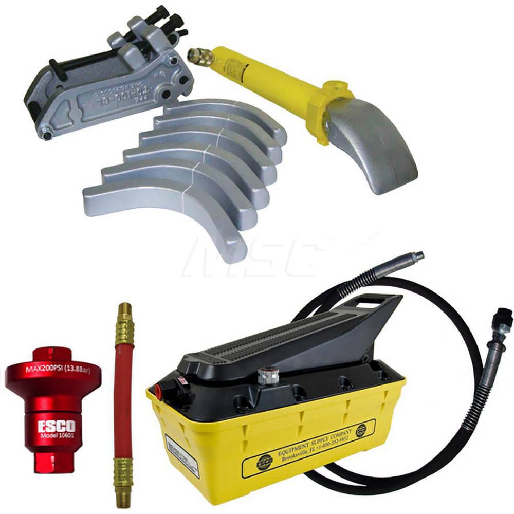 Tire Changers & Balancers; Type: Tire Bead Breaker; Rim Size: 25 - 51; Includes: 3.5 qt Hydraulic Pump; Coupler; Hose; Air Reducer w/6″ Whip Hose; Bead Breaker; Cylinder Stroke Length (Inch): 10