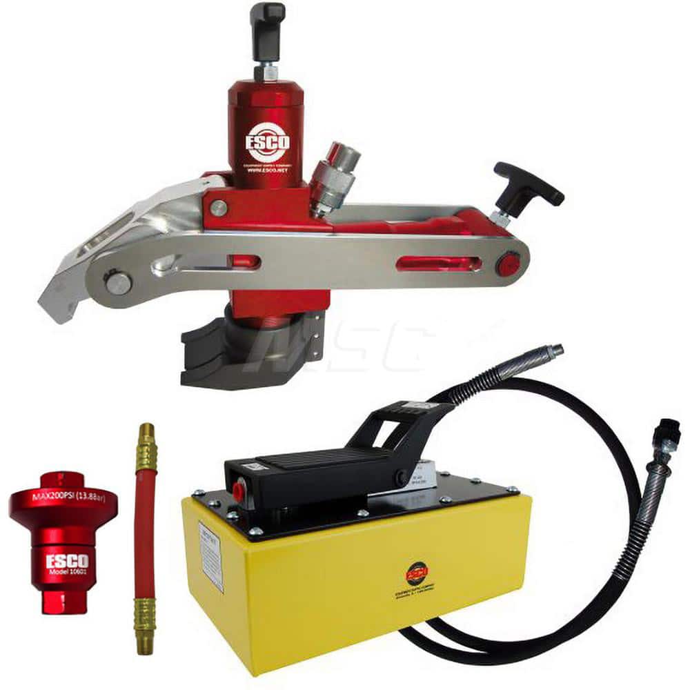 Tire Changers & Balancers; Type: Tire Bead Breaker; Includes: Coupler; 5 qt Hydraulic Pump; Hose; Air Reducer w/6″ Whip Hose; Bead Breaker; Cylinder Stroke Length (Inch): 2-3/4