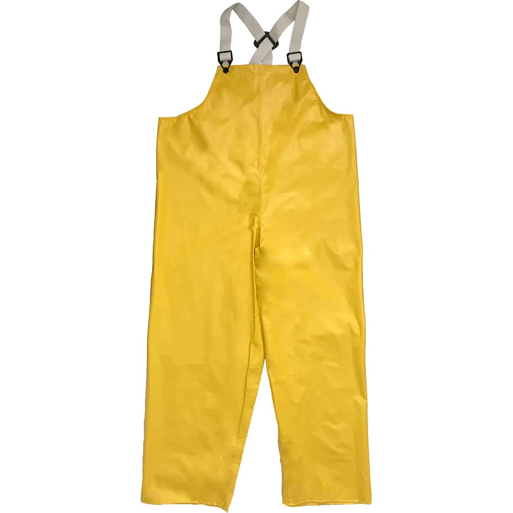 Louisiana Professional Wear - Rain & Chemical Wear; Garment Style: Bib Overall; Suspenders ; Garment Type: Chemical Resistant; Flame Resistant; Waterproof; Rain ; Material: PVC/Nylon ; Size: Large ; Color: Yellow ; Certification Type: ASTM D6413; ASTM F9 - Exact Industrial Supply