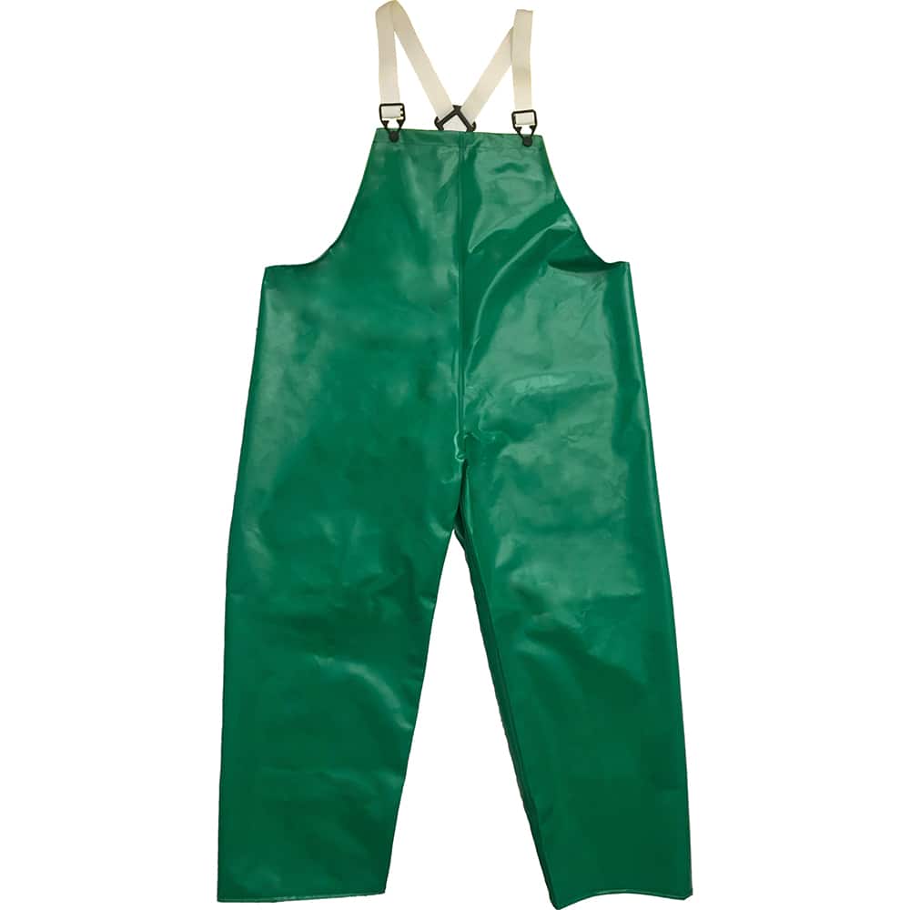 Louisiana Professional Wear - Rain & Chemical Wear; Garment Style: Bib Overall; Suspenders ; Garment Type: Chemical Resistant; Flame Resistant; Waterproof; Rain ; Material: PVC/Polyester/Polyurethane ; Size: Small ; Color: Kelly Green ; Certification Typ - Exact Industrial Supply