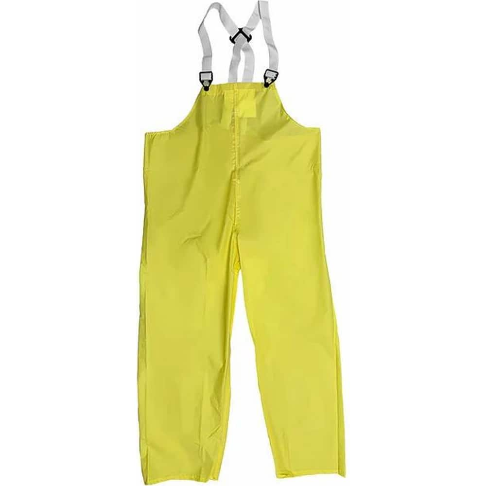 Louisiana Professional Wear - Rain & Chemical Wear; Garment Style: Bib Overall; Suspenders ; Garment Type: Flame Resistant; Waterproof; Rain ; Material: Nylon/Polyurethane ; Size: 2X-Large ; Color: Lemon Yellow ; Certification Type: ASTM D6413 - Exact Industrial Supply