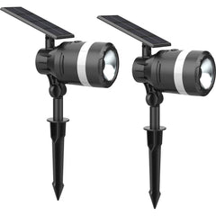 Westinghouse - Landscape Light Fixtures; Type of Fixture: Solar Spot Light ; Mounting Type: Ground; Wall ; Lamp Type: LED ; Housing Material: Plastic ; Housing Color: Black ; Wattage: 1.76 - Exact Industrial Supply