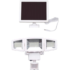 Westinghouse - Motion Sensing Light Fixtures; Detection Angle: 130 ; Number of Heads: 3 ; Detection Distance (Feet): 39.37 ; Lamp Type: LED ; Mounting Type: Wall ; Housing Material: Plastic - Exact Industrial Supply