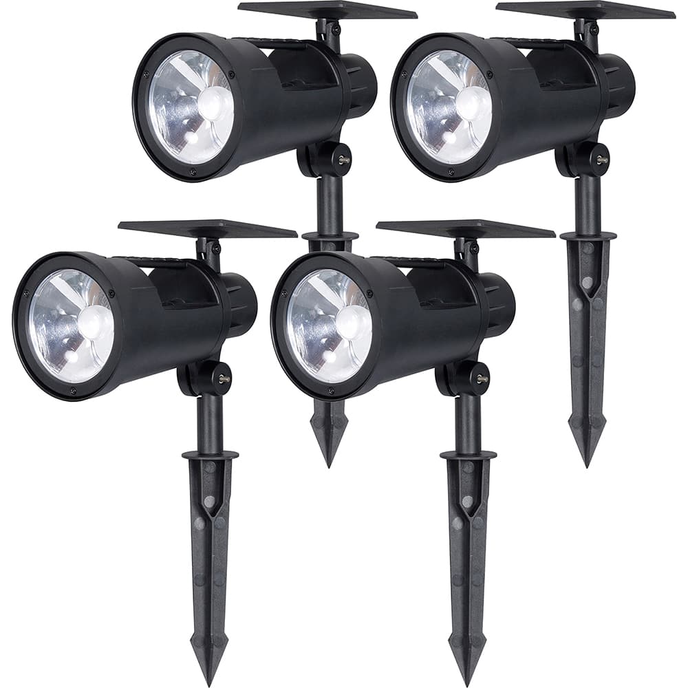 Westinghouse - Landscape Light Fixtures; Type of Fixture: Solar Spot Light ; Mounting Type: Ground ; Lamp Type: LED ; Housing Material: Plastic ; Housing Color: Black ; Wattage: 1.8 - Exact Industrial Supply