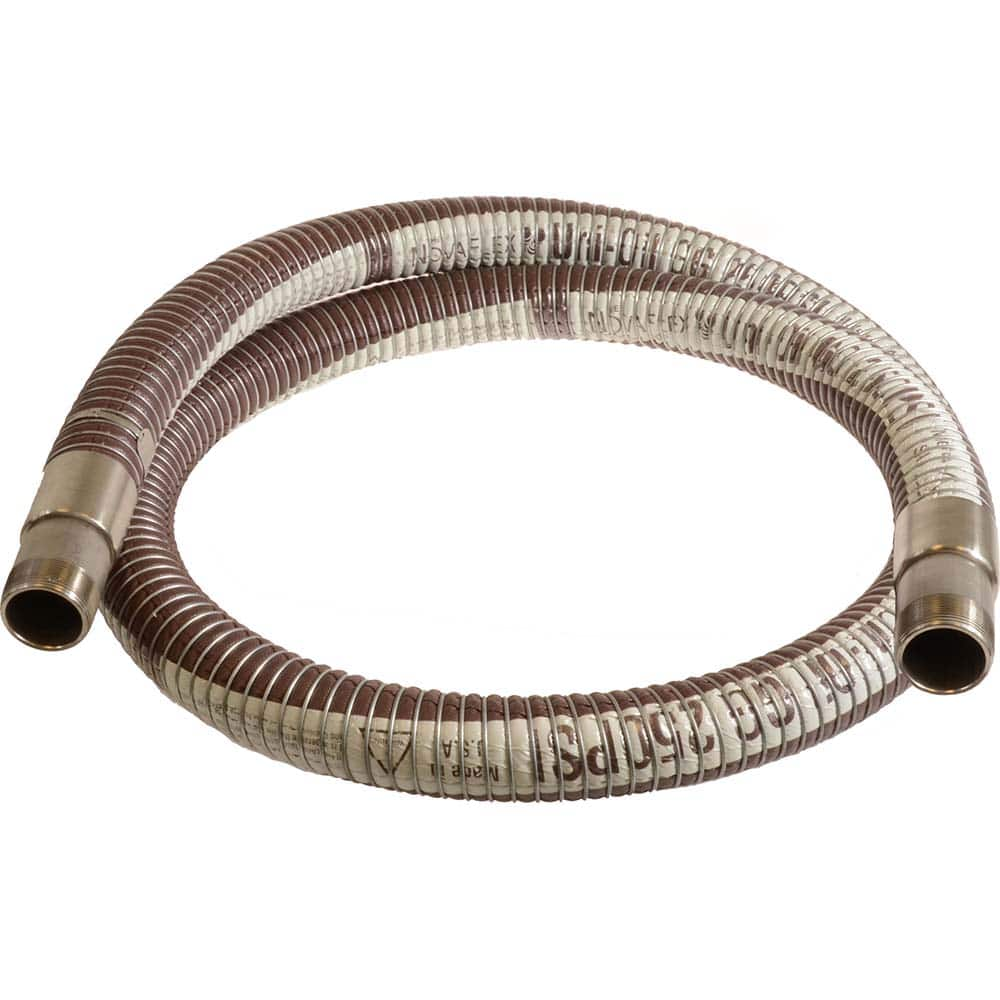 Novaflex - Chemical & Petroleum Hose; Inside Diameter (Inch): 1.5 ; Outside Diameter (Inch): 2 ; Overall Length: 15 (Feet); Type: Chemical Handling Hose ; Connection Type: MNPT ; Minimum Temperature (F): -40.000 - Exact Industrial Supply