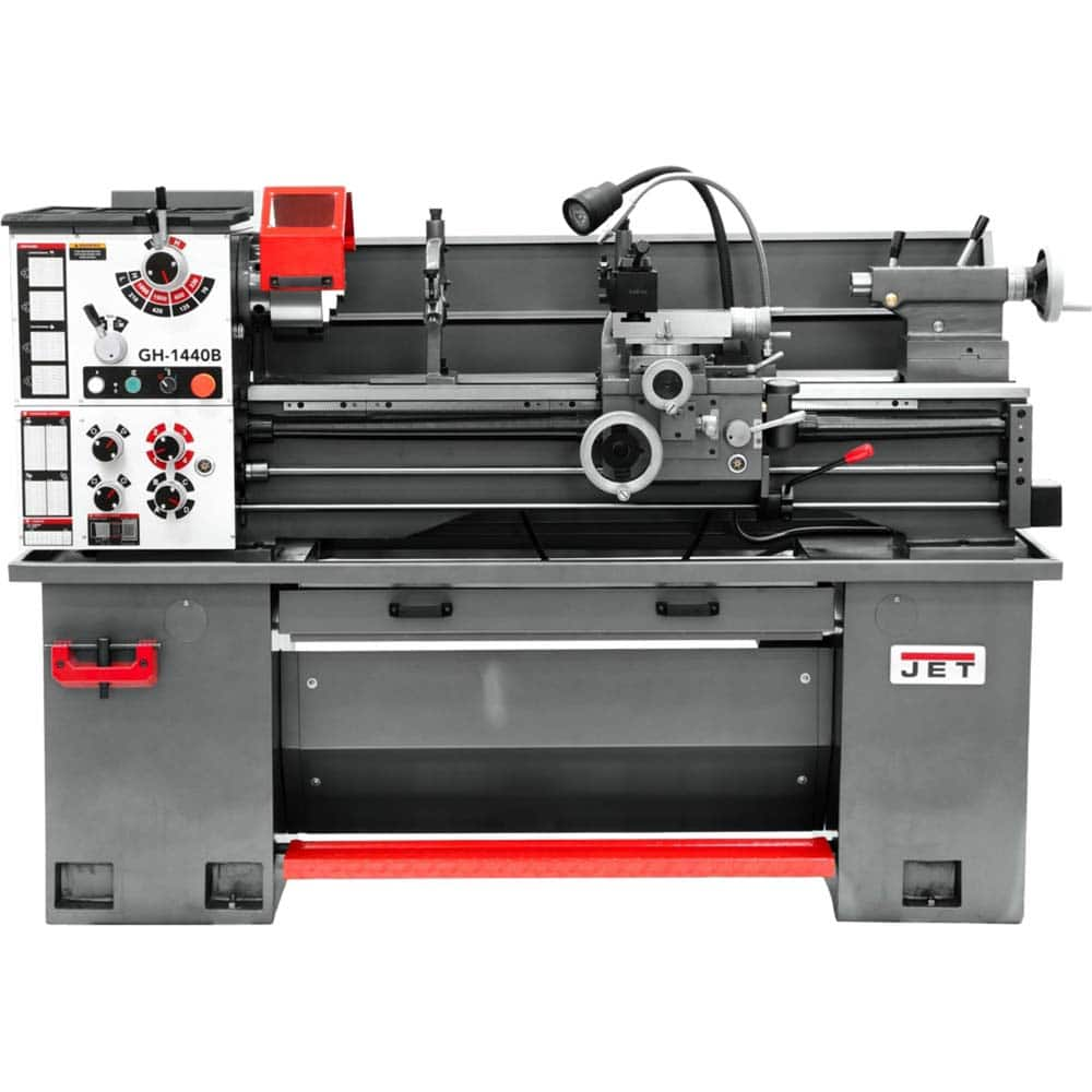 Jet - Bench, Engine & Toolroom Lathes Machine Type: Bench Lathe Spindle Speed Control: Geared Head - Exact Industrial Supply