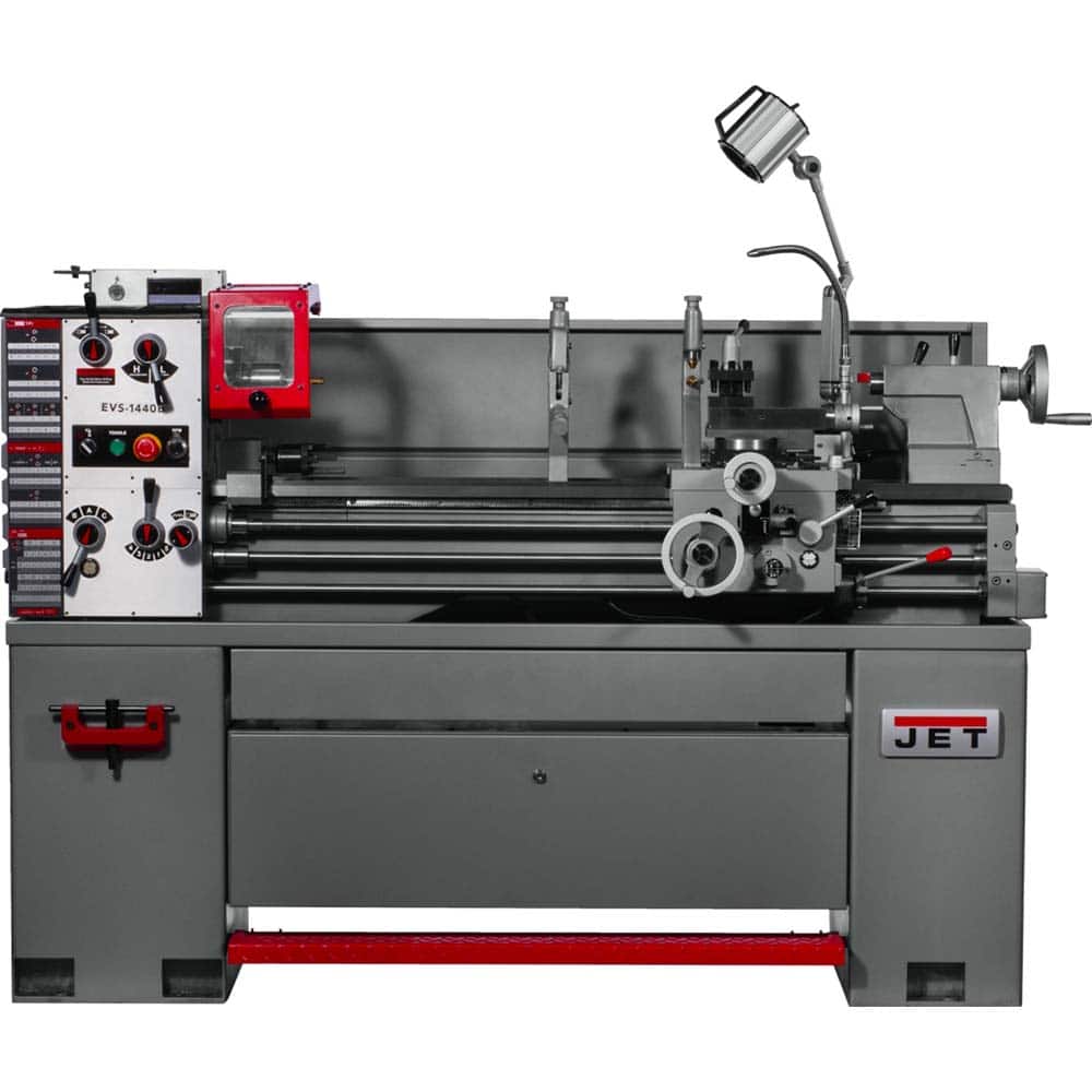 Jet - Bench, Engine & Toolroom Lathes Machine Type: Bench Lathe Spindle Speed Control: Electronic Variable Speed - Exact Industrial Supply