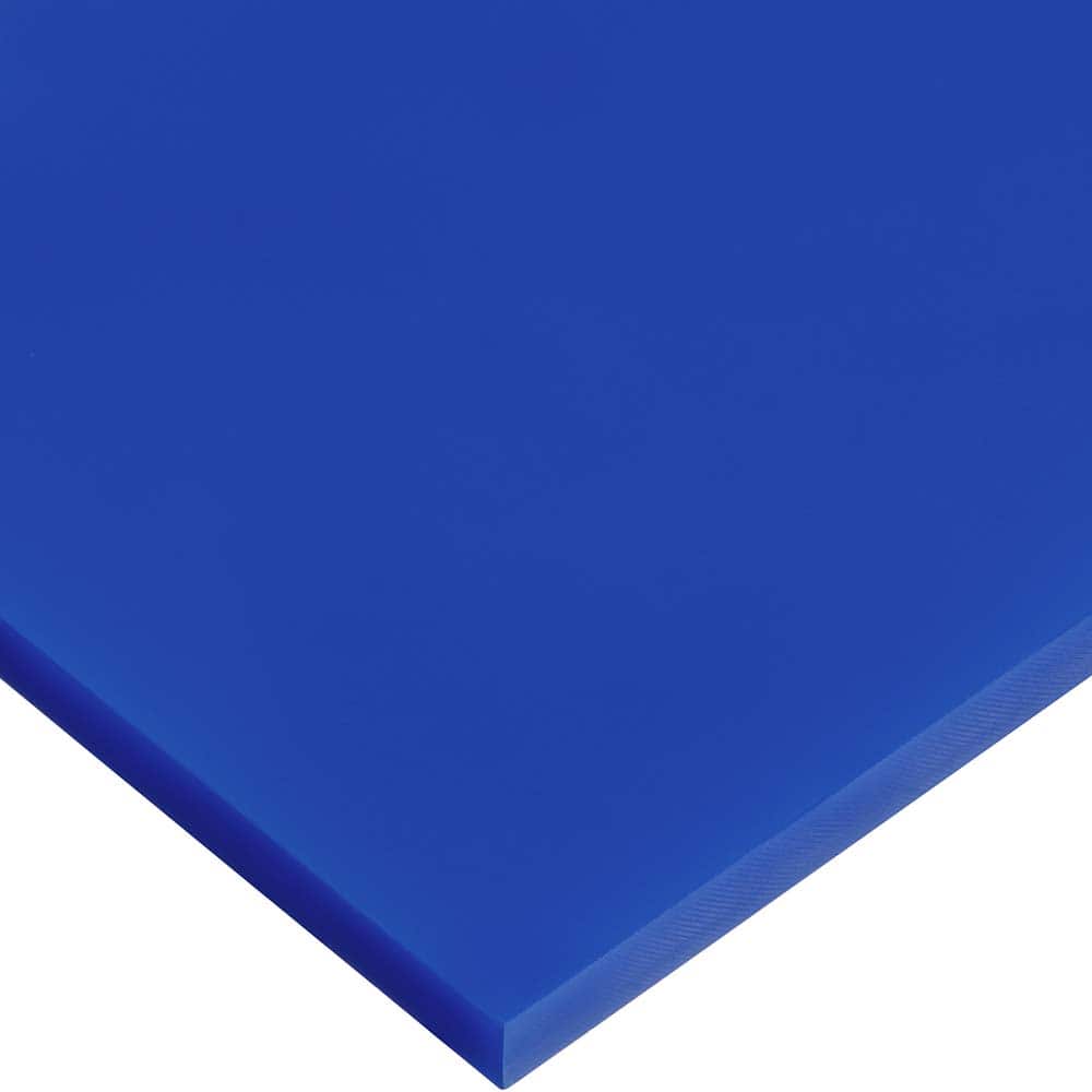 USA Sealing - Plastic Sheets; Material: Cast Acrylic ; Thickness (Inch): 1/4 ; Length (Feet): 4 ; Tensile Strength (psi): 10000 ; Color: Blue ; Material Grade: Standard - Exact Industrial Supply